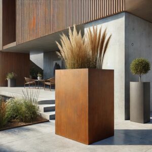 Cortenstaal plantenbak rechthoekig – 120 x 50 x 80 cm
